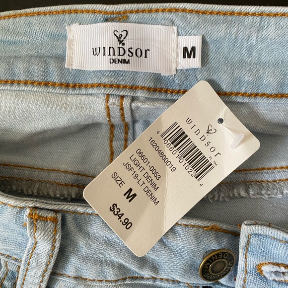 Harley Chain-Detail Denim Mini Skirt by Windsor Denim, Women’s Size M - Picture 11 of 16